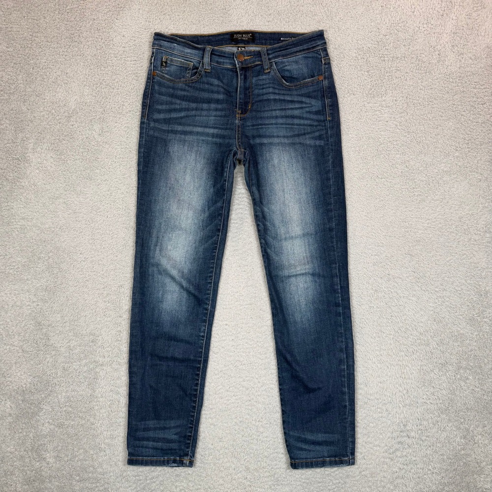 Judy Blue Relaxed Fit Skinny Jeans Dark Wash High Rise Stretch‎ 9/29 JB82102DK